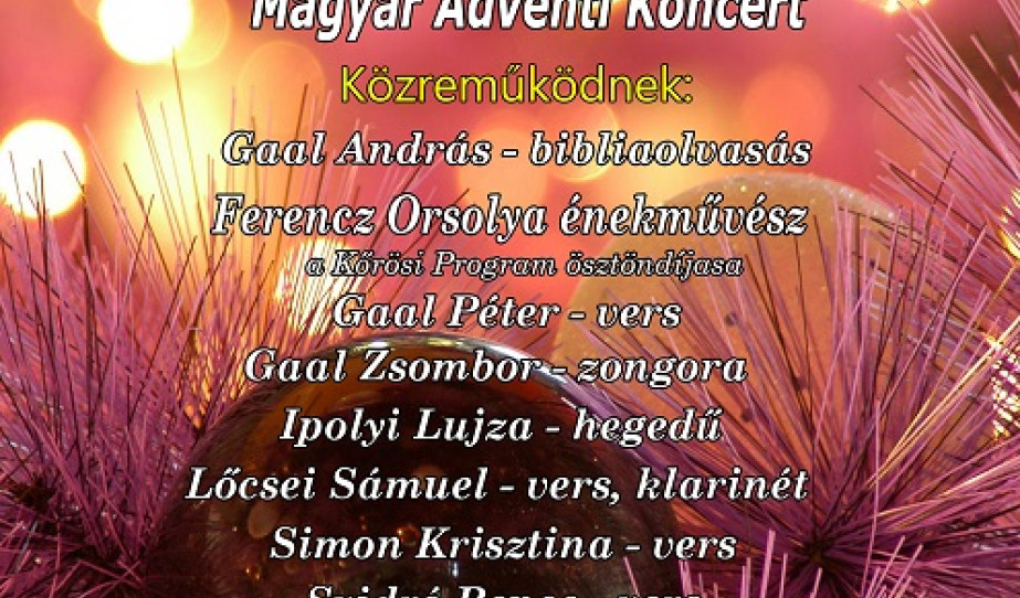 Jönköpingben Adventi műsor