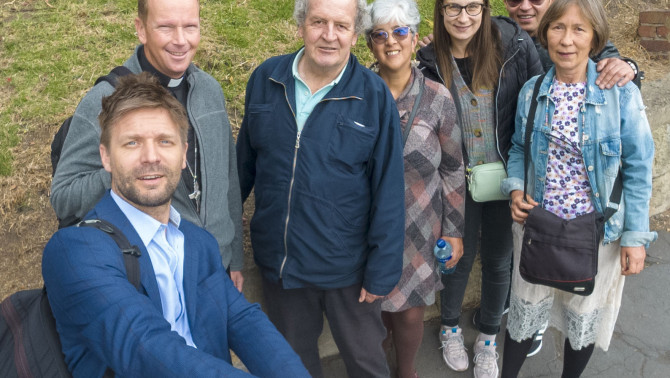 Csoport Fábry Kornél püspök úrral