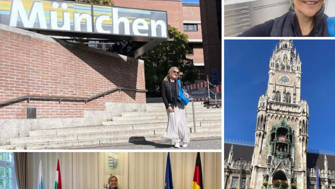 Müncheni érkezés Várnagy Andrea