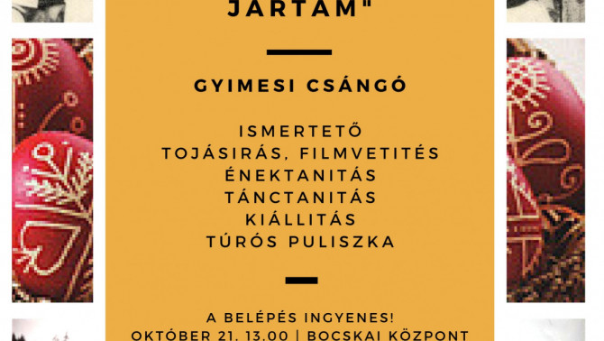 A csángó nap plakátja